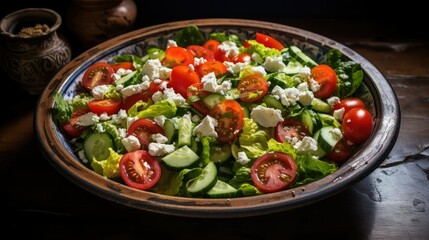 Sticker - bowl butterhead lettuce salad