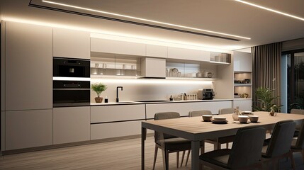 Wall Mural - kitchen lighting interior