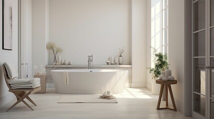 Wall Mural - bathroom blurred interior design website