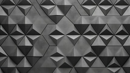 Poster - depth geometric grey background