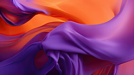 Poster - abstract purple orange background