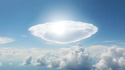 Canvas Print - sky cloud with sun