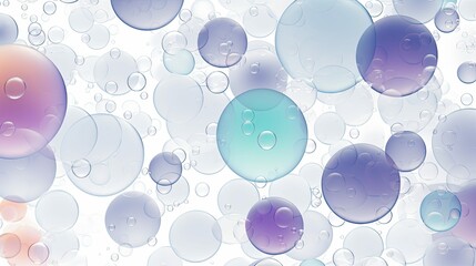 Wall Mural - whimsical grey bubble background