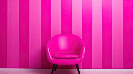 Canvas Print - bold hot pink pattern