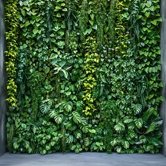 Canvas Print - Lush Greenery Wall Backdrop for Eco Friendly Product Presentation