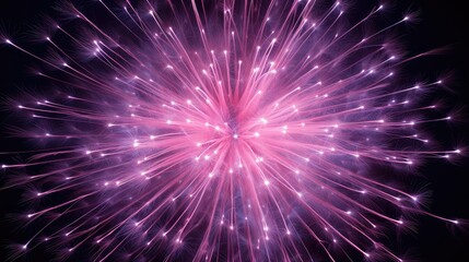 Canvas Print - light fireworks pink