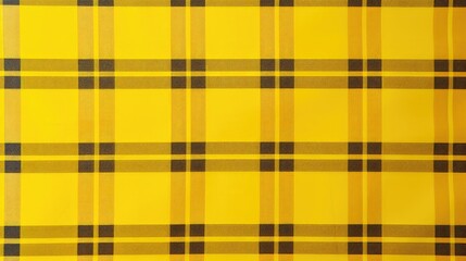 Sticker - vibrant yellow plaid background