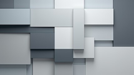 Poster - shapes background abstract grey