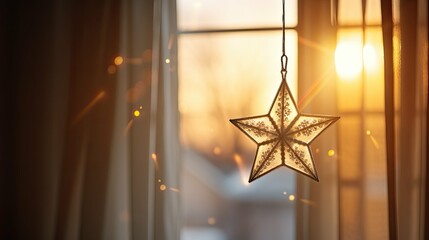 Wall Mural - glow star ornament