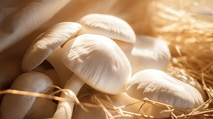 Canvas Print - fresh ingredient champignon mushroom