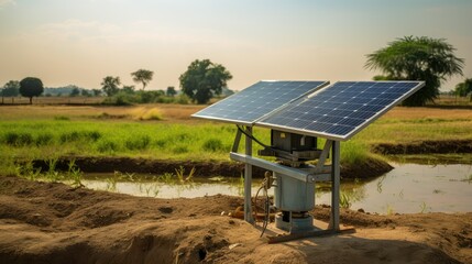 Poster - panels solar energy solar battery