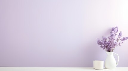 Wall Mural - muted white and purple background