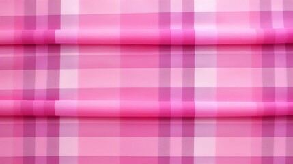 Canvas Print - vibrant pink plaid background