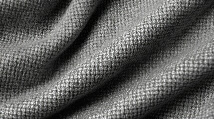 Poster - patterns gray fabric texture