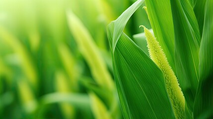 Wall Mural - kernels green corn background