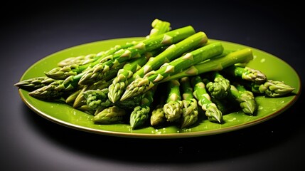 Canvas Print - nutritious food asparagus green