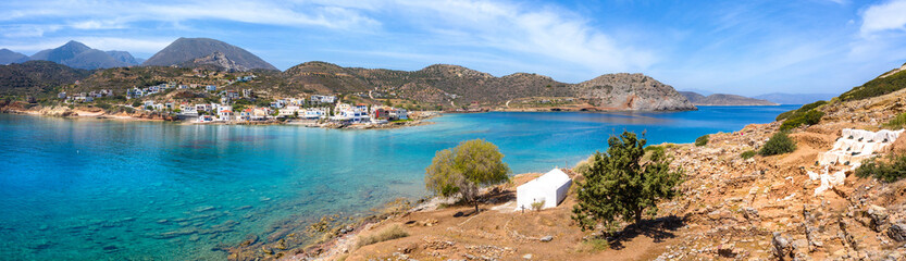 Wall Mural - Small traditional fishing village of Mochlos, Crete, Greece.