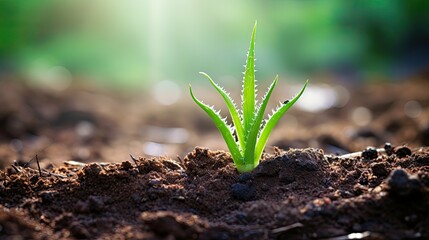 Sticker - soil cute aloe