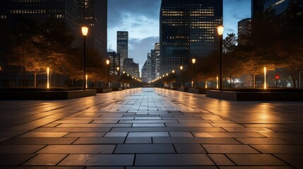 Canvas Print - modern path lighting