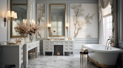 Sticker - elegant interior painting house