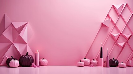 Wall Mural - solid pink halloween background