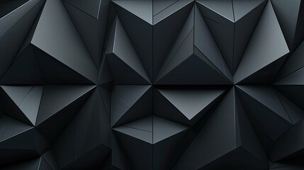 Poster - shapes dark gray abstract background