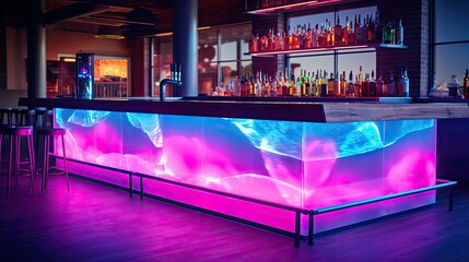 Canvas Print - colorful light bar