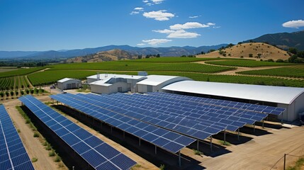 Canvas Print - sustainable wine technology