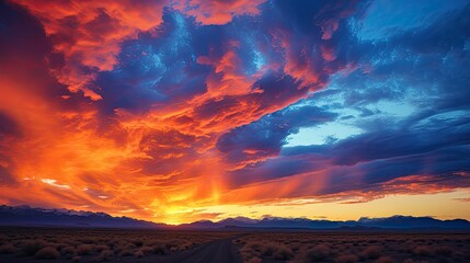 Canvas Print - horizon cloudy sunny sky