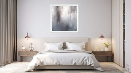 Canvas Print - composition blurred painting interior