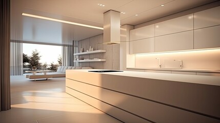 Wall Mural - countertops blurred interiors contemporary