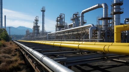 Wall Mural - energy oil and gas pipes