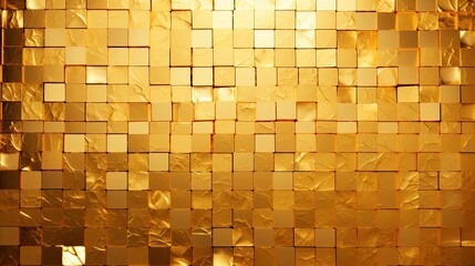 Sticker - tiles golden wall