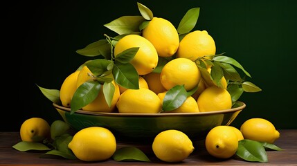 Poster - picked fresh lemon yellow