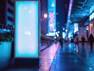 Poster - City Street Night Walkers