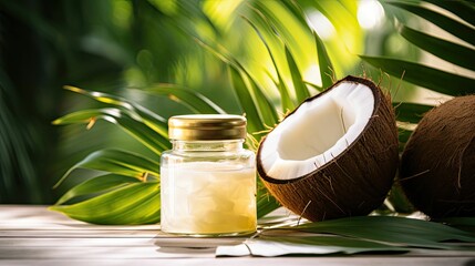 Poster - vibrant coconut oil background