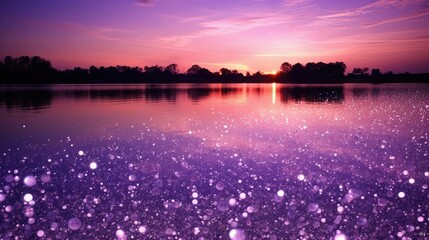 Wall Mural - sky light purple glitter