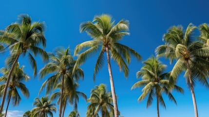 Wall Mural - sunlight sunny palm trees