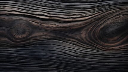 Canvas Print - closeup dark wood grain