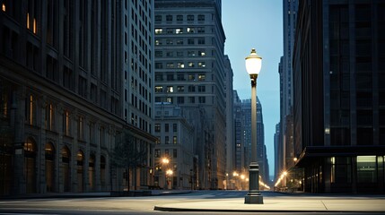 Canvas Print - architecture city street light