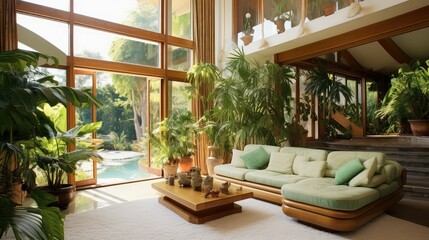 Wall Mural - plants tropical home interior
