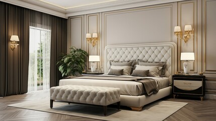 Wall Mural - velvet interior design 3d