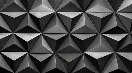 Sticker - triangles geometric grey background