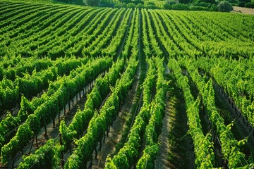 Canvas Print - Grape plantation