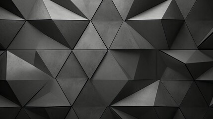 Poster - grid geometric grey background