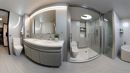 Canvas Print - shower 360 interior