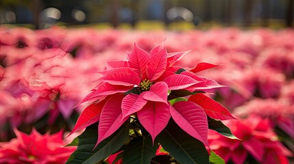 Sticker - sunlight pink poinsettia