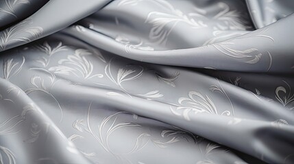 Poster - monochromatic grey bed sheets