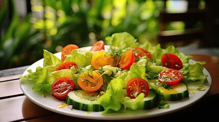 Sticker - vibrant butter lettuce salad