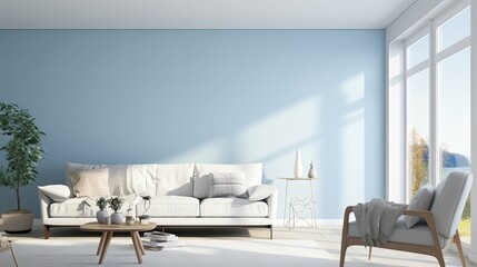 Sticker - pastel blue walls